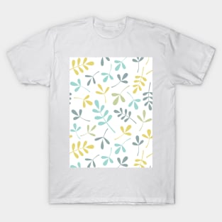 Assorted Leaf Silhouettes Color Mix T-Shirt